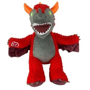Build-A-Bear Great Wolf Lodge MagiQuest Charlock Red Dragon Plush 17”